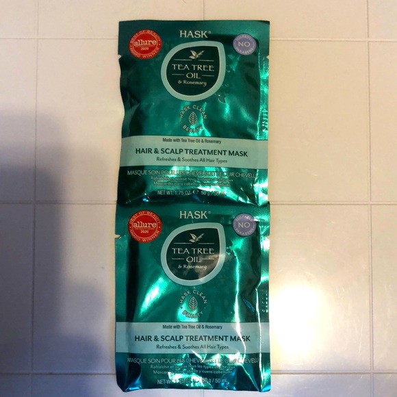 HASK Tea Tree Oil & Rosemary HAIR & SCALP Treatment Mask       Set of 2 - Picture 1 of 3